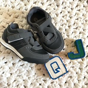 SmartFit baby boy walker shoes gray EUC